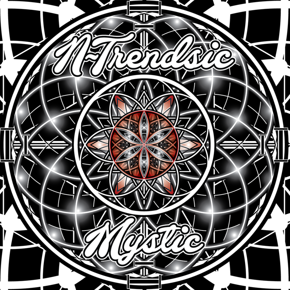 NTrendSic Mystic sacred geometry mandala graphic used in streetwear hoodie and apparel designs
