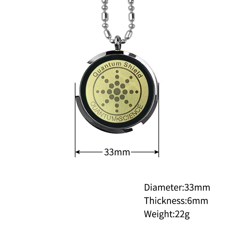 Terahertz Energy Healthy Necklace – Stainless Steel Pendant for Men and Women