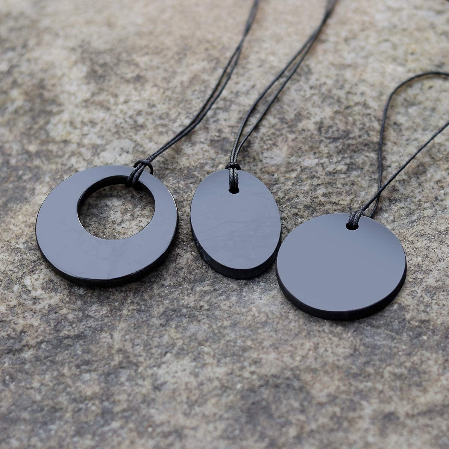 Shungite Crystal Necklace Set – Handcrafted Chakra Pendants for Energy Alignment & Style