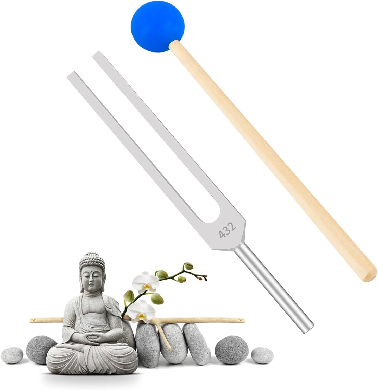 Chakra Tuning Fork Set – Sound Healing Instruments with Mallets, Bases & DNA Activation Frequencies