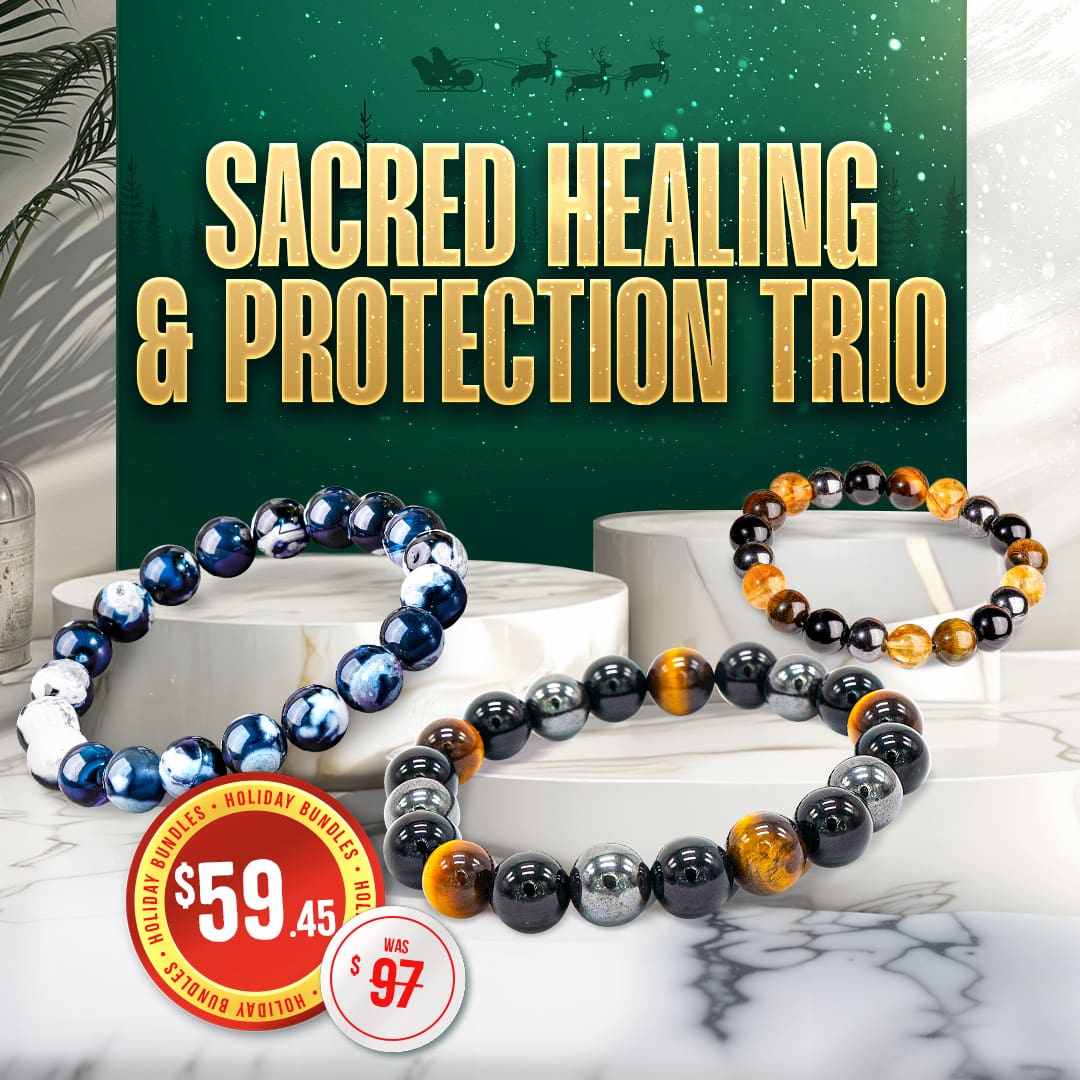 Sacred Healing & Protection Trio Bracelets