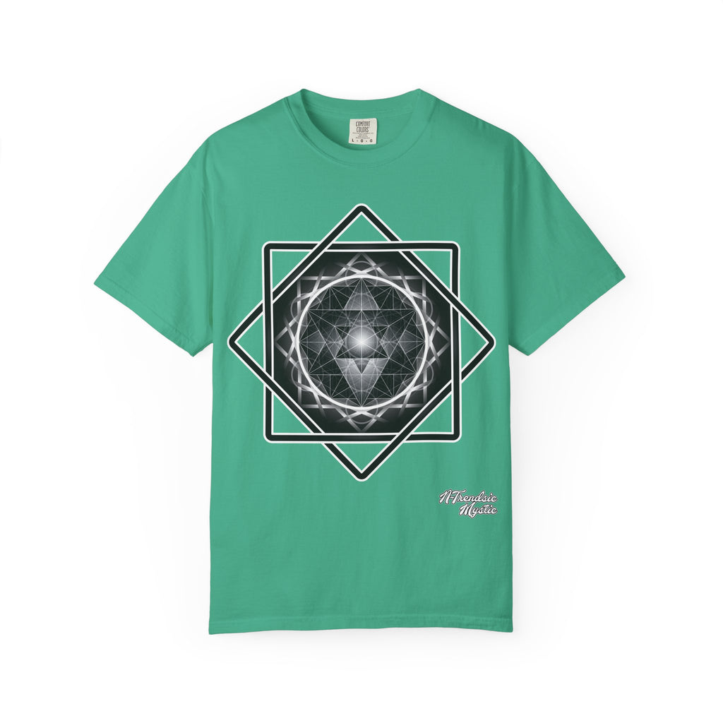 Merkaba Energy Tee – Geometric Art Unisex T-Shirt | Sacred Symbol Shirt | Boho Festival Fashion | Gift for Art Lovers