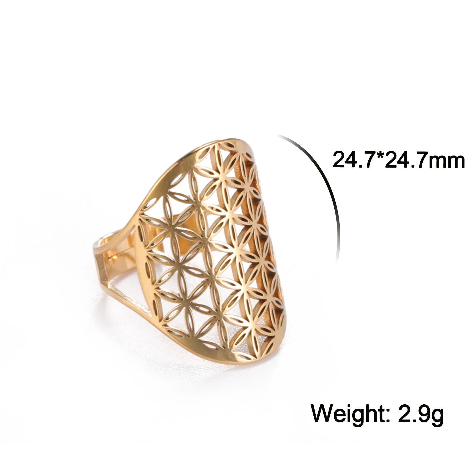 Sacred Geometry Ring –  Flower of Life | Metatron’s Cube | and More