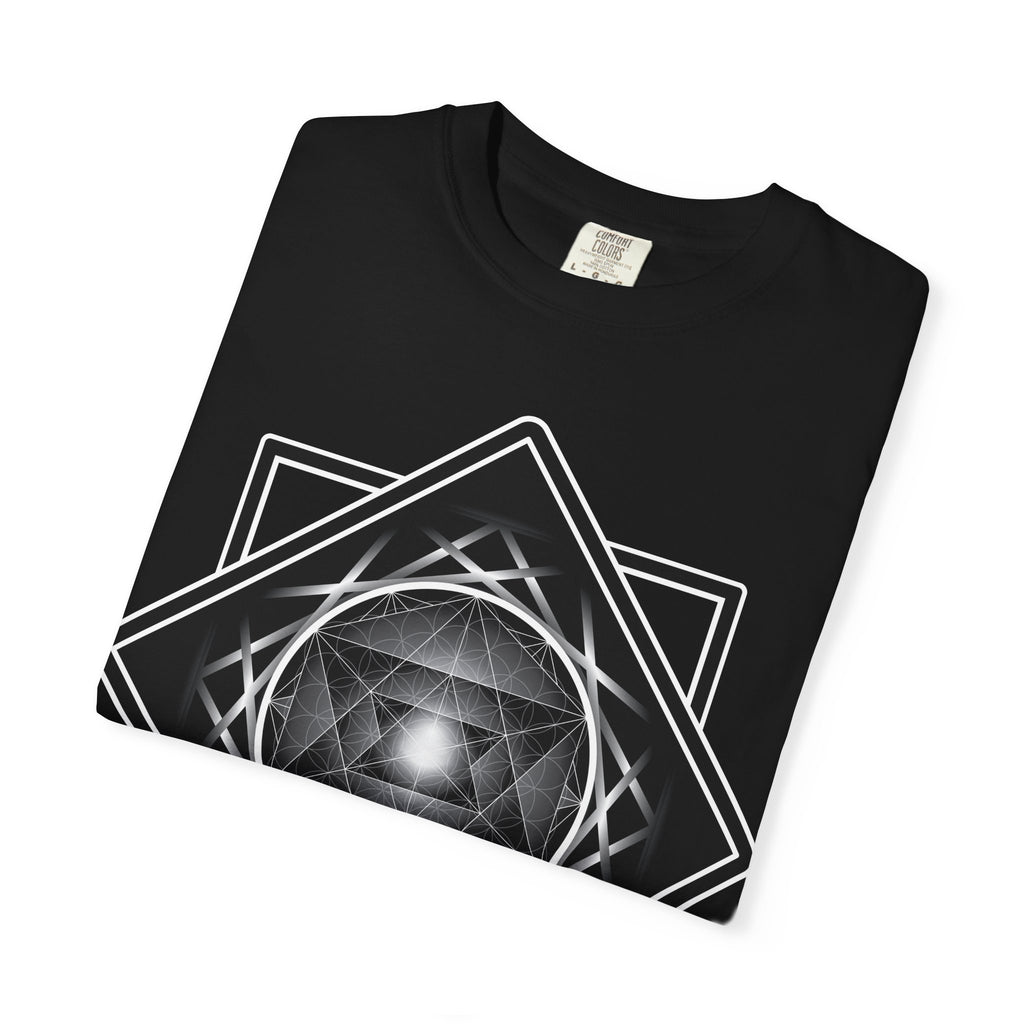Merkaba Energy Tee – Geometric Art Unisex T-Shirt | Sacred Symbol Shirt | Boho Festival Fashion | Gift for Art Lovers