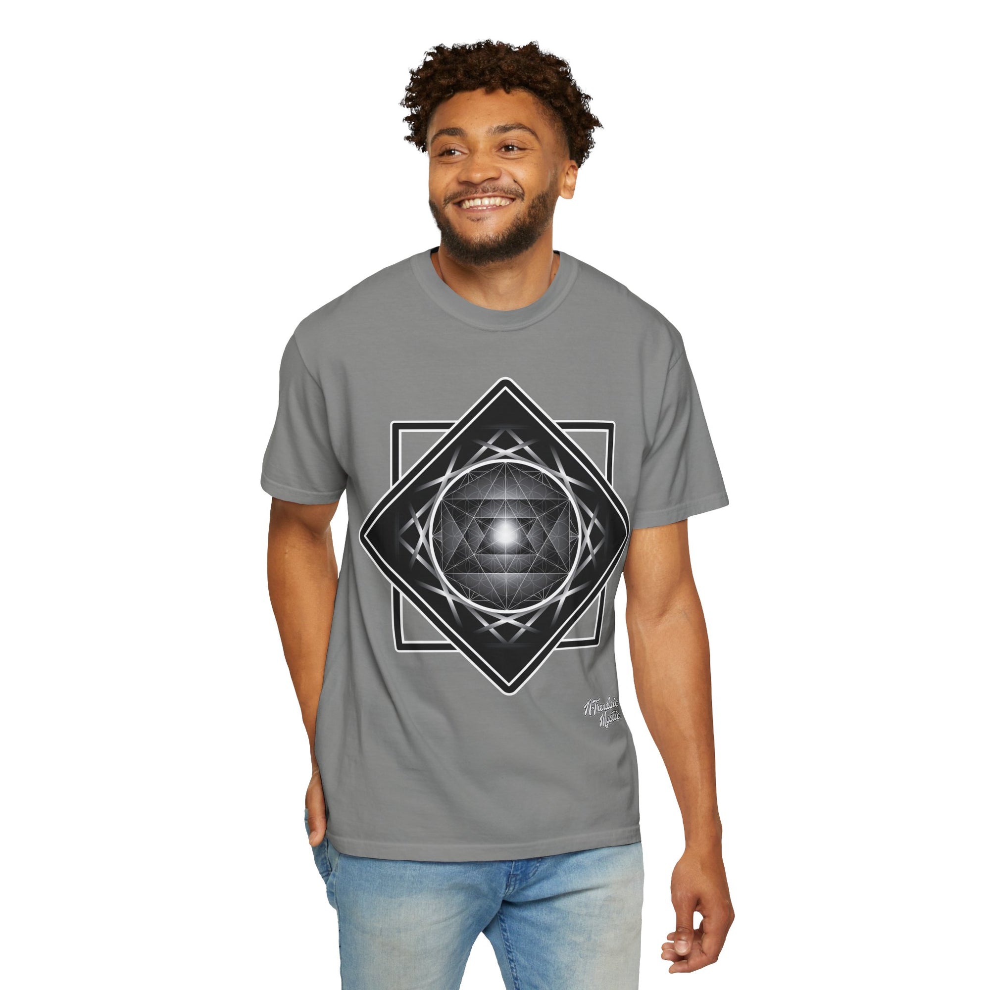 Merkaba Energy Tee – Geometric Art Unisex T-Shirt | Sacred Symbol Shirt | Boho Festival Fashion | Gift for Art Lovers