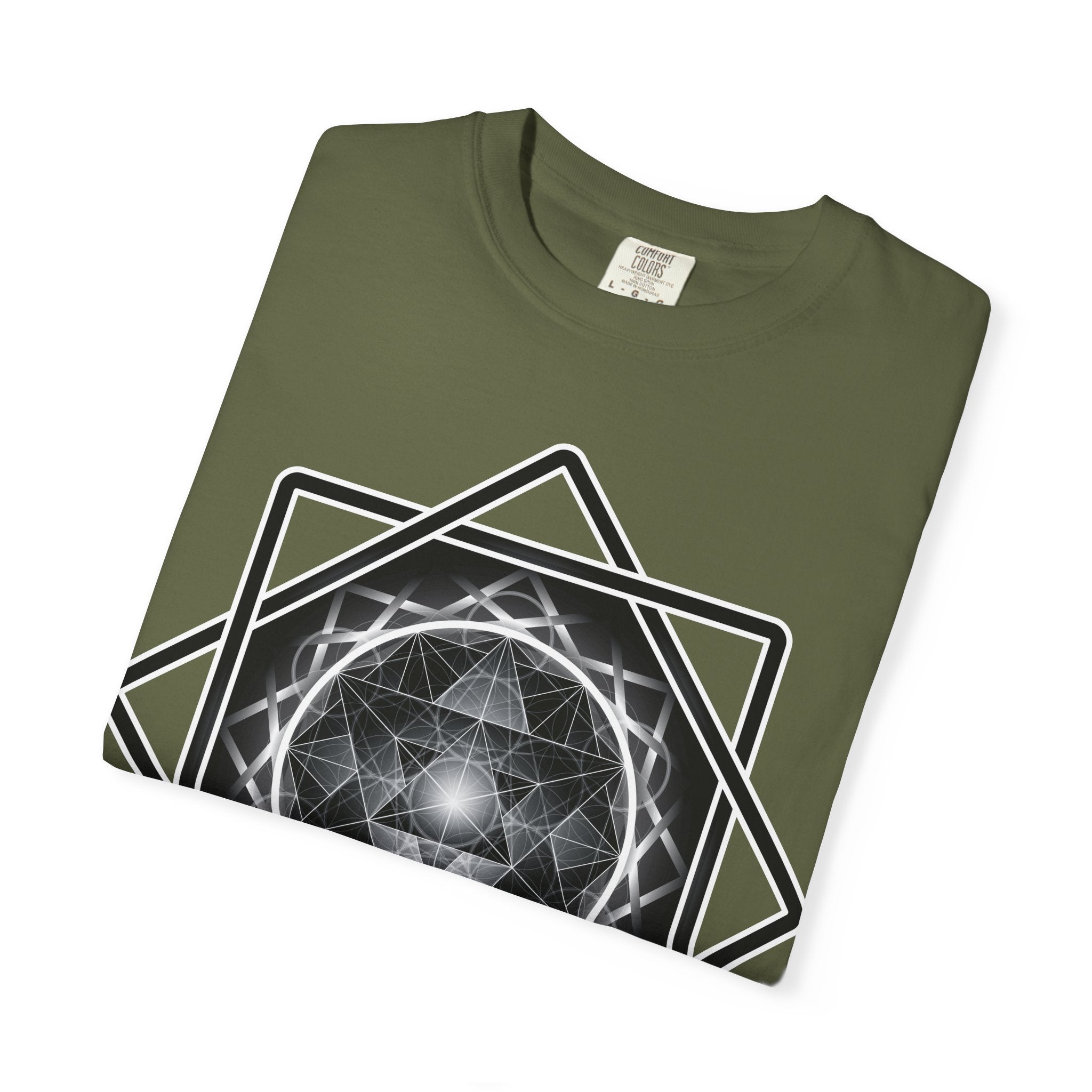 Merkaba Energy Tee – Geometric Art Unisex T-Shirt | Sacred Symbol Shirt | Boho Festival Fashion | Gift for Art Lovers