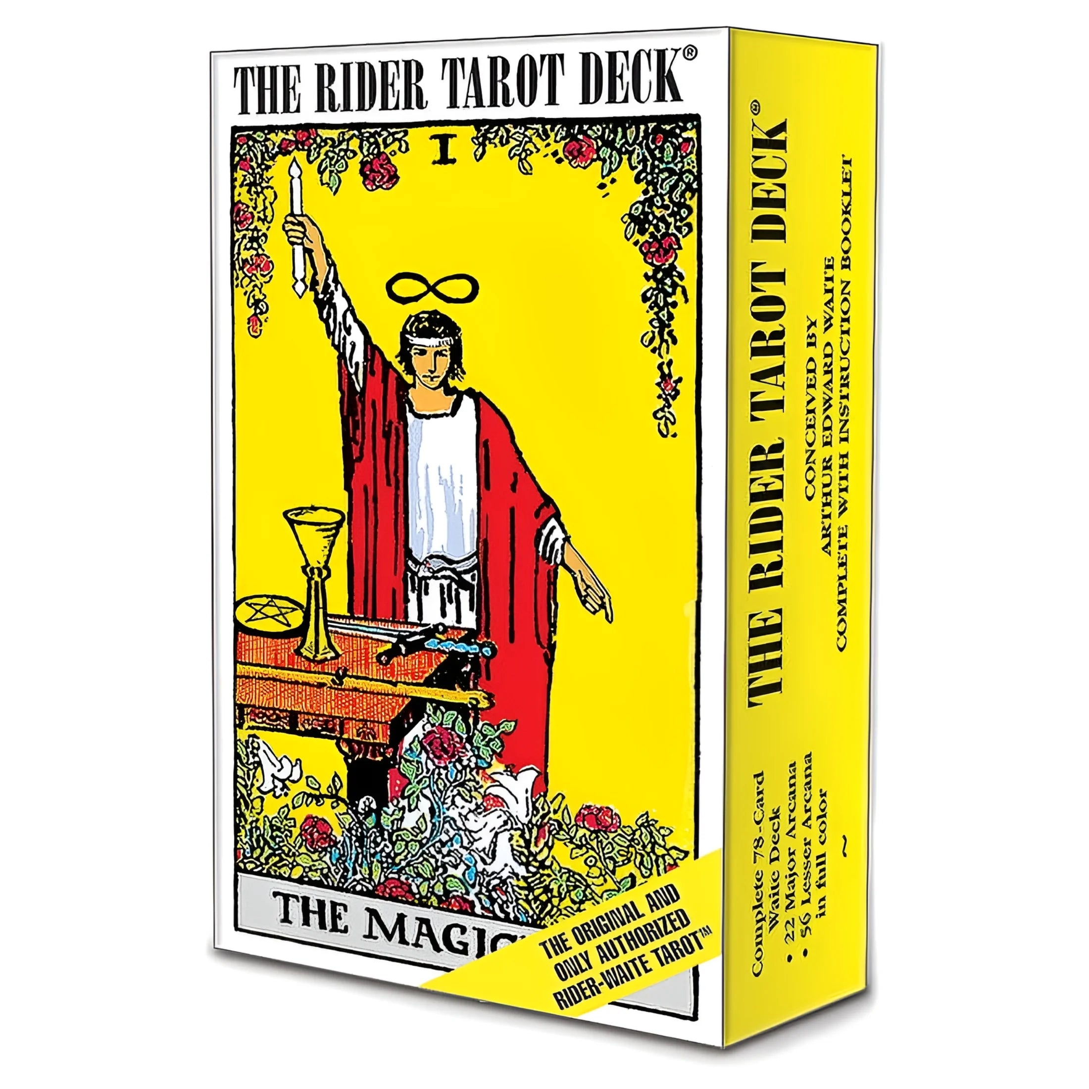 Rider-Waite original tarot deck with 78 illustrated cards in classic design