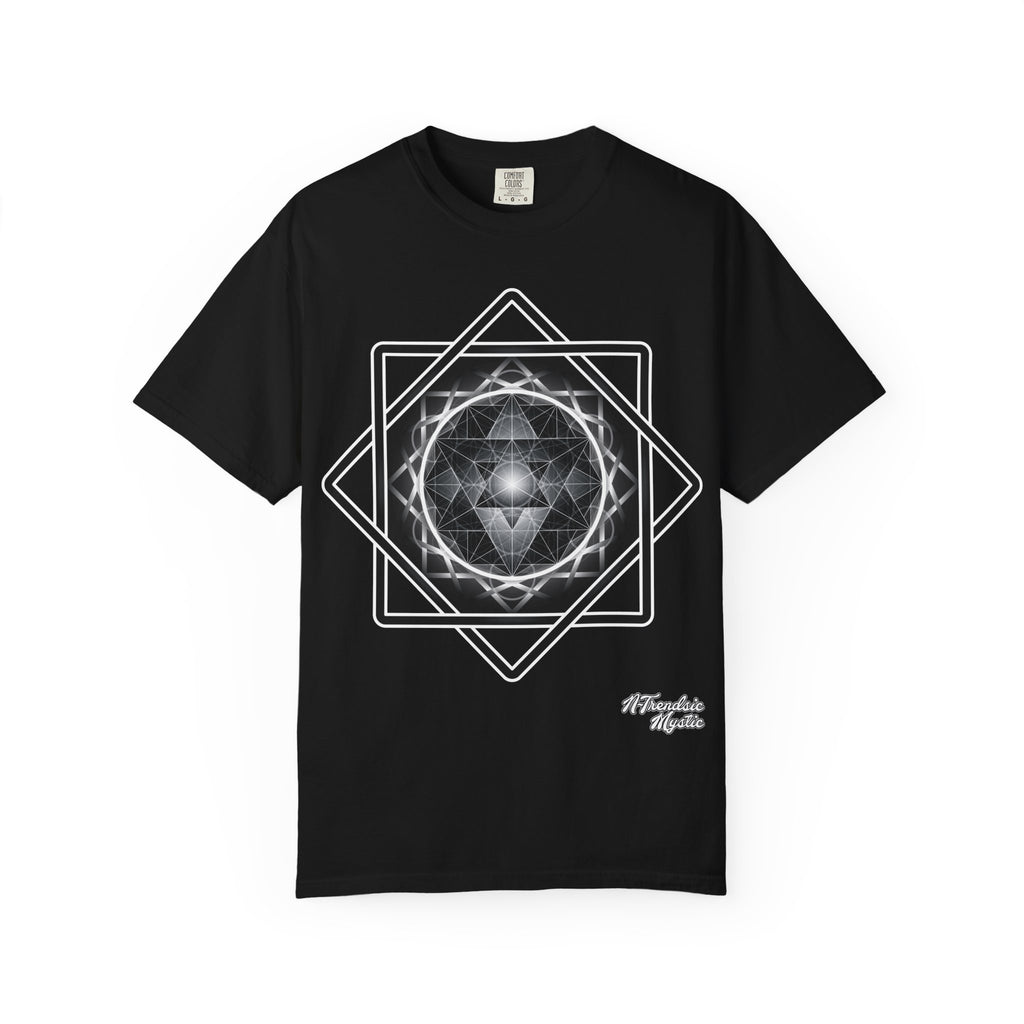 Merkaba Energy Tee – Geometric Art Unisex T-Shirt | Sacred Symbol Shirt | Boho Festival Fashion | Gift for Art Lovers