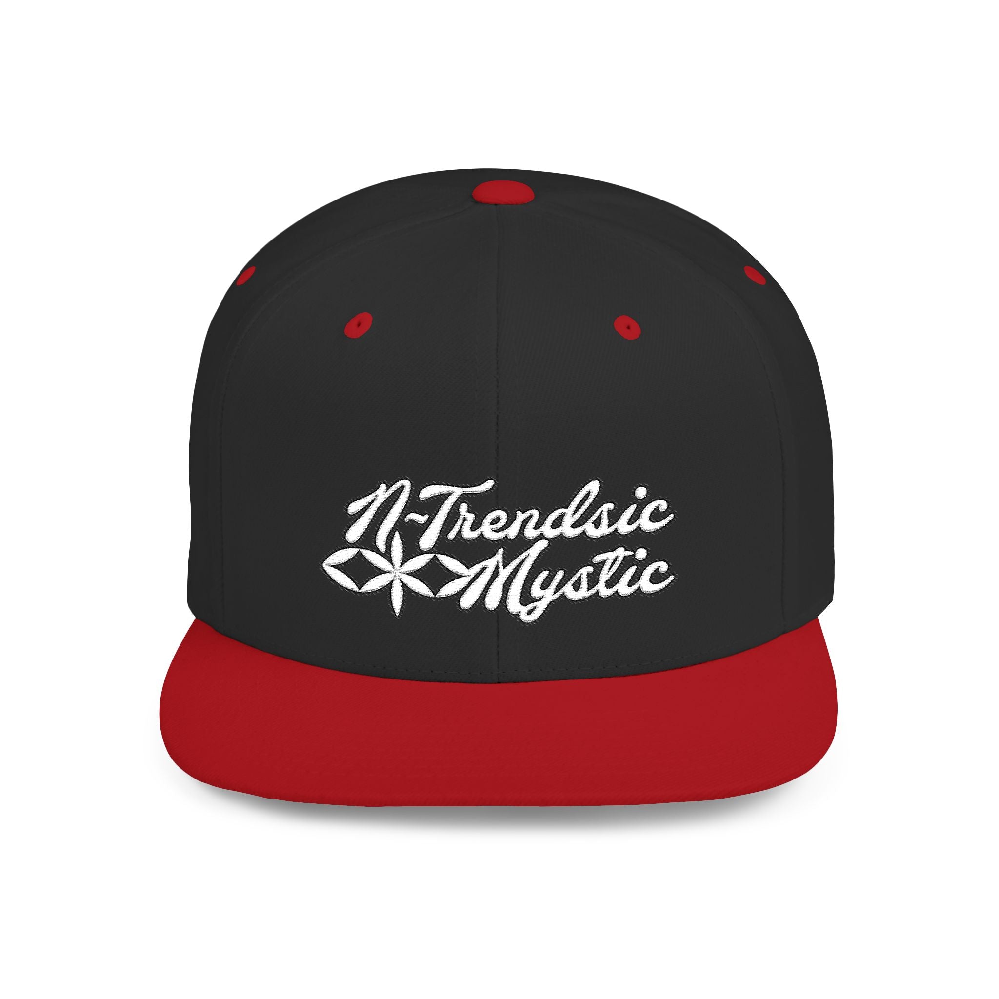 Mystic Emblem Cap with embroidered NTrendSic Mystic logo on structured 6-panel snapback with flat bill and adjustable closure