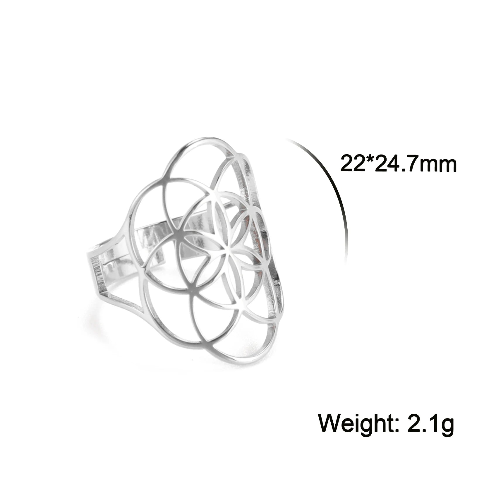 Sacred Geometry Ring –  Flower of Life | Metatron’s Cube | and More