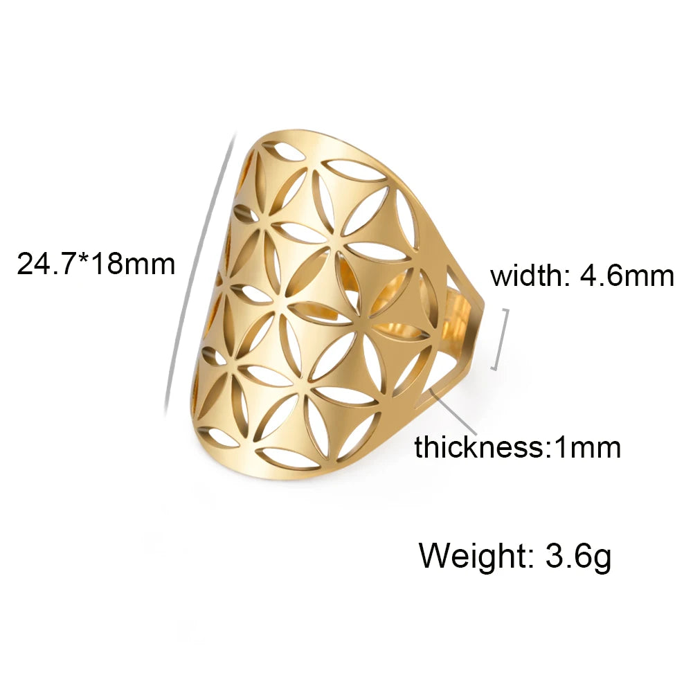 Sacred Geometry Ring –  Flower of Life | Metatron’s Cube | and More