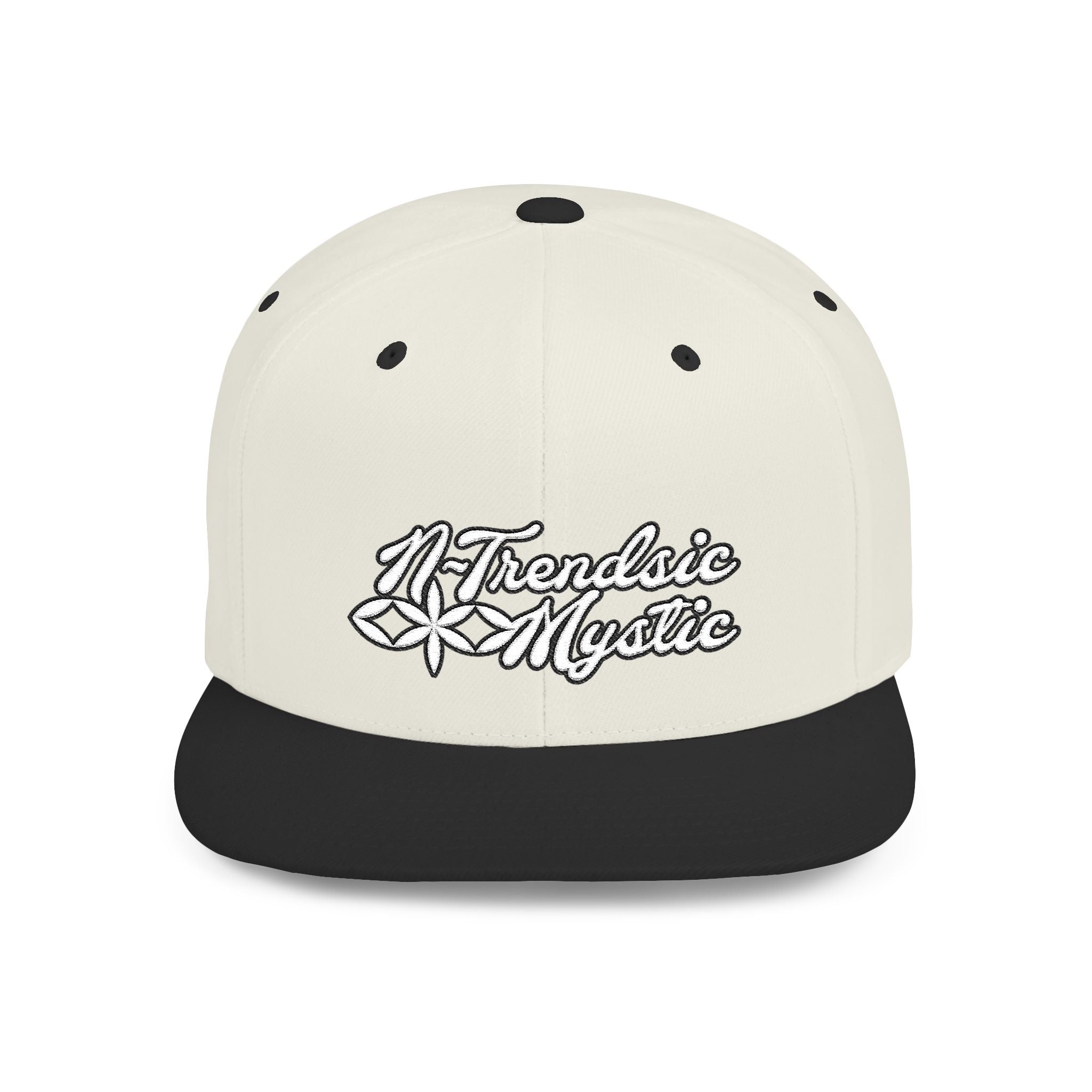 Mystic Emblem Cap with embroidered NTrendSic Mystic logo on structured 6-panel snapback with flat bill and adjustable closure