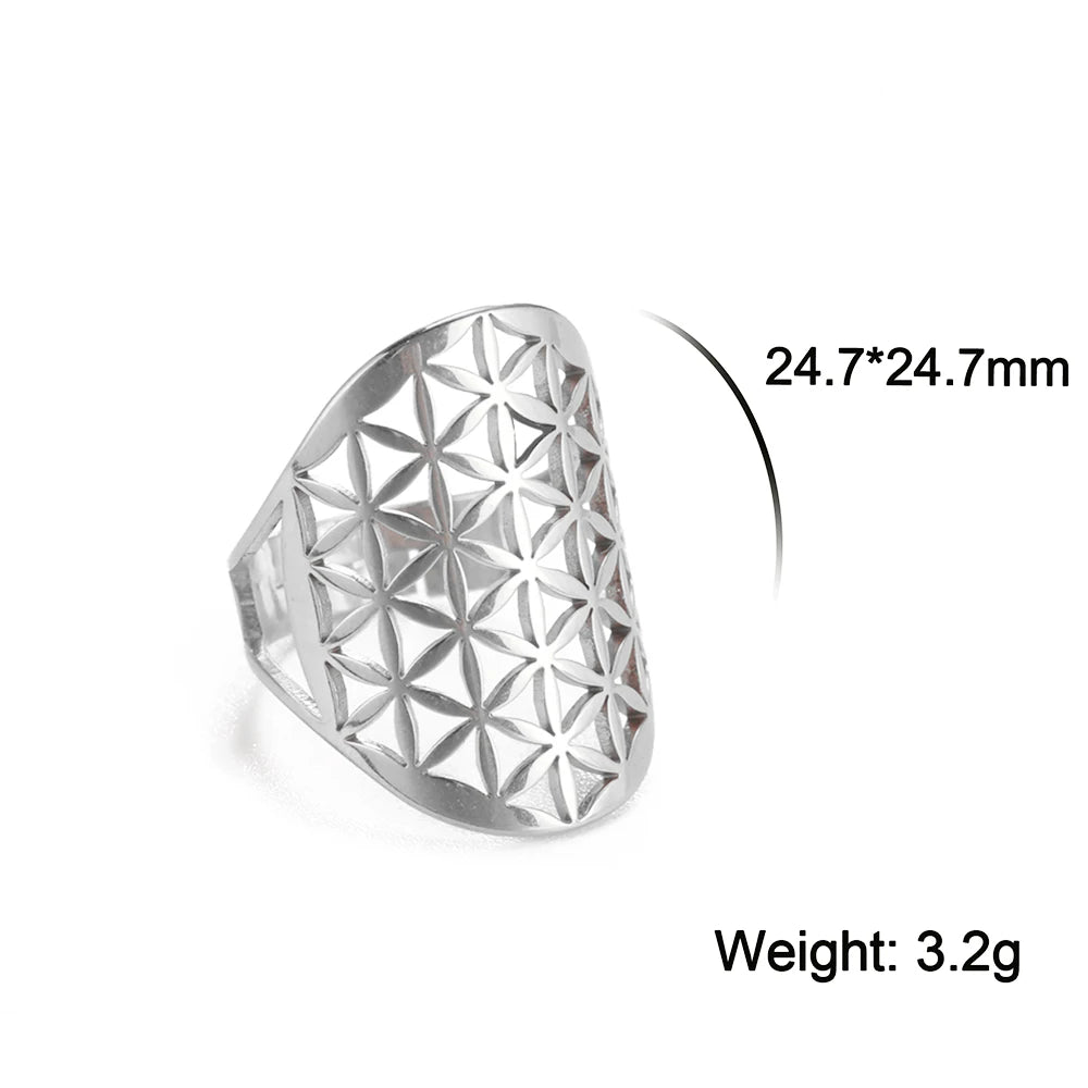 Sacred Geometry Ring –  Flower of Life | Metatron’s Cube | and More