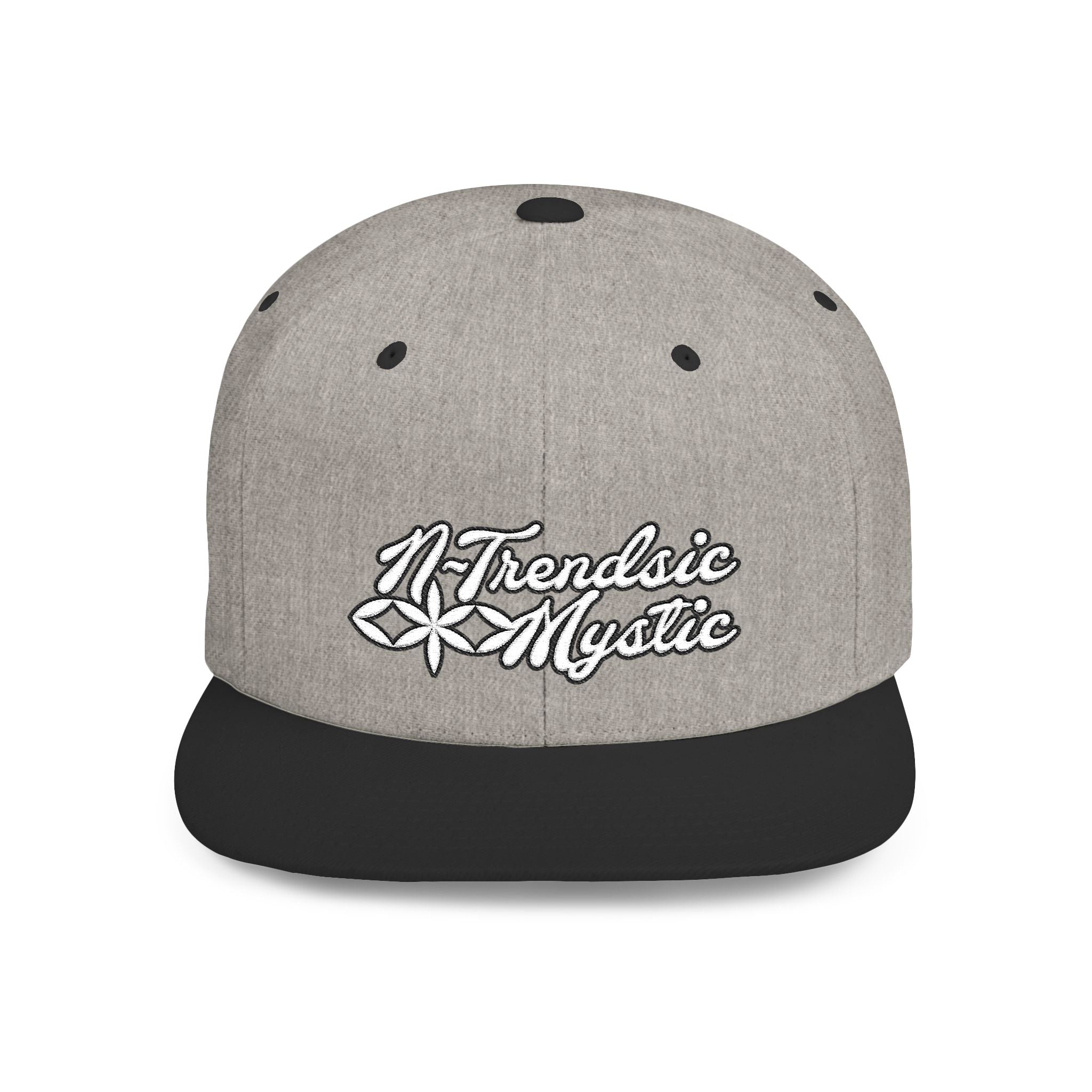 Mystic Emblem Cap with embroidered NTrendSic Mystic logo on structured 6-panel snapback with flat bill and adjustable closure