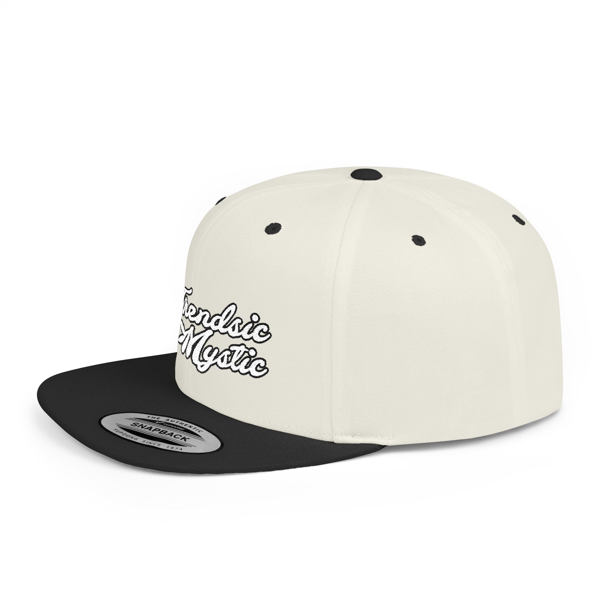 Mystic Emblem Cap with embroidered NTrendSic Mystic logo on structured 6-panel snapback with flat bill and adjustable closure