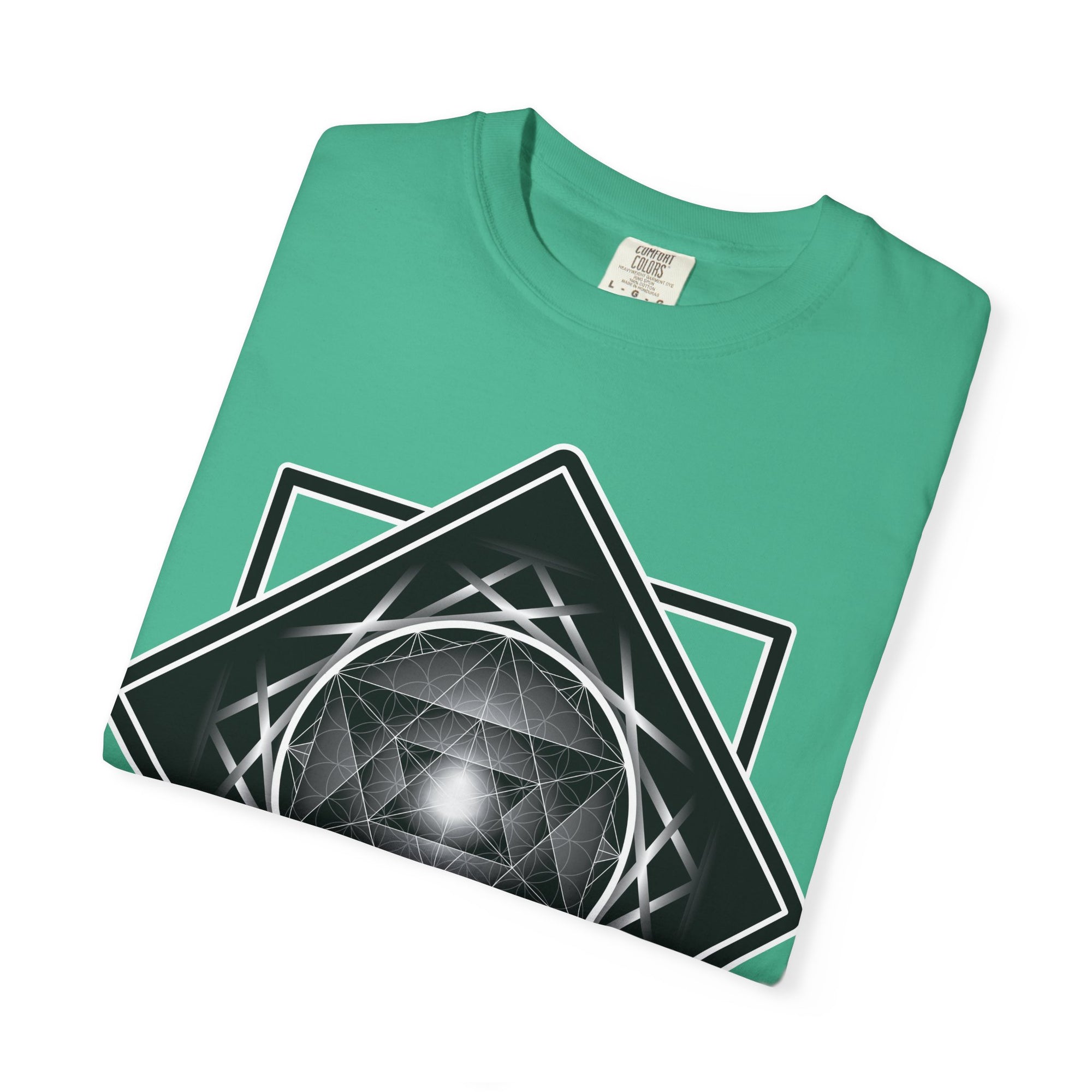 Merkaba Energy Tee – Geometric Art Unisex T-Shirt | Sacred Symbol Shirt | Boho Festival Fashion | Gift for Art Lovers
