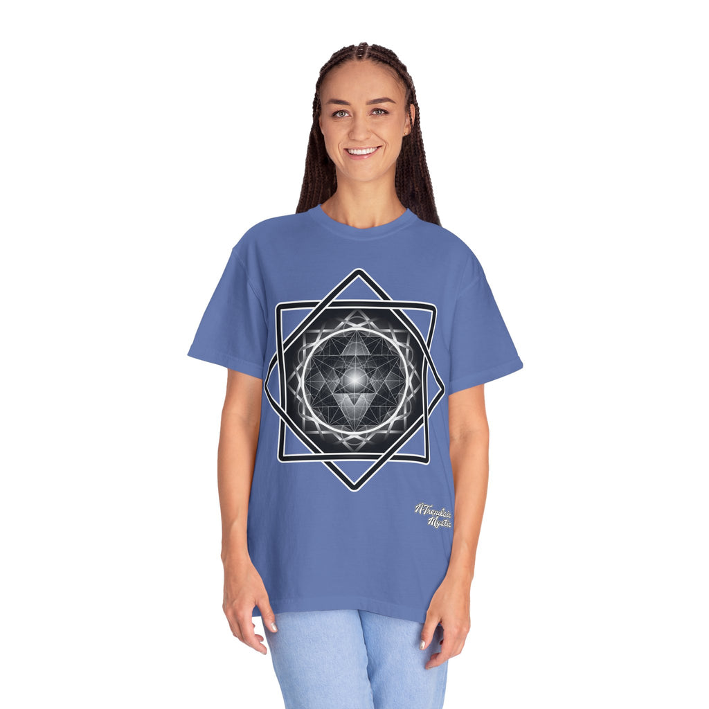 Merkaba Energy Tee – Geometric Art Unisex T-Shirt | Sacred Symbol Shirt | Boho Festival Fashion | Gift for Art Lovers