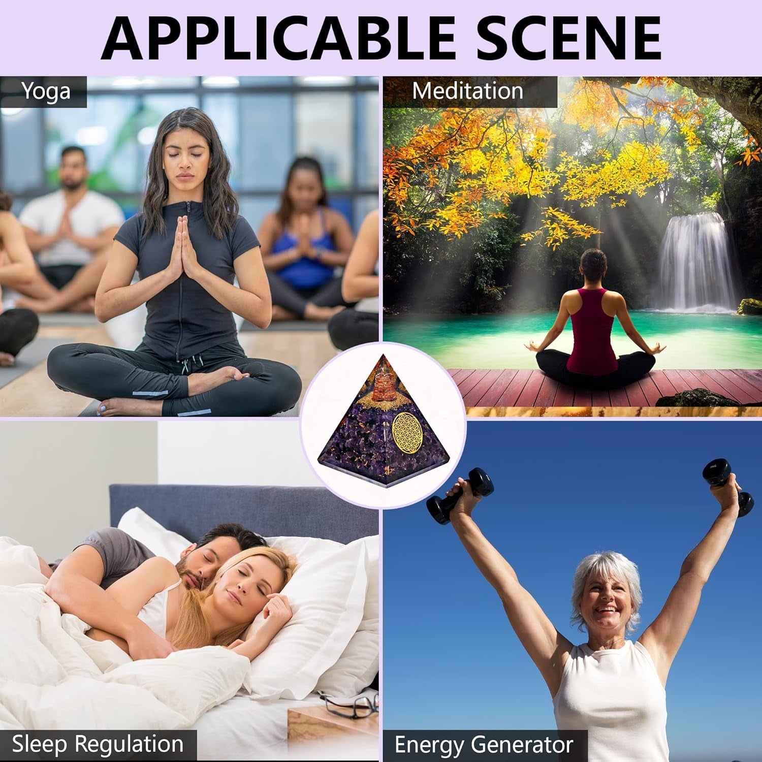 Orgone Pyramid – Handmade Crystal Orgone Generators with Flower of Life