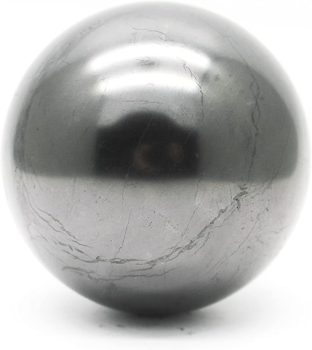 Authentic Shungite Bracelet & Sphere Set – Root Chakra Healing & Energy Protection | Meditation & Reiki Gift Set