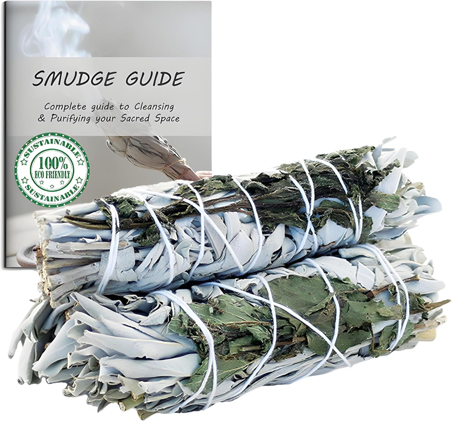 White Sage & Cedar Smudge Stick Bundle – 3 Pack | Sacred Botanical Blends for Ritual, Cleansing & Ceremony