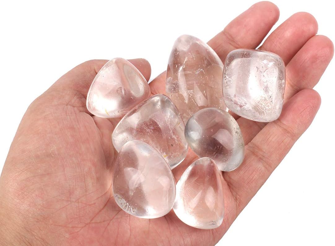 1/2 lb Tumbled Healing Crystals | Obsidian, Amethyst, Quartz, Aventurine, Jasper, Rose Quartz & Tiger Eye Stones (Polished 20–50mm)