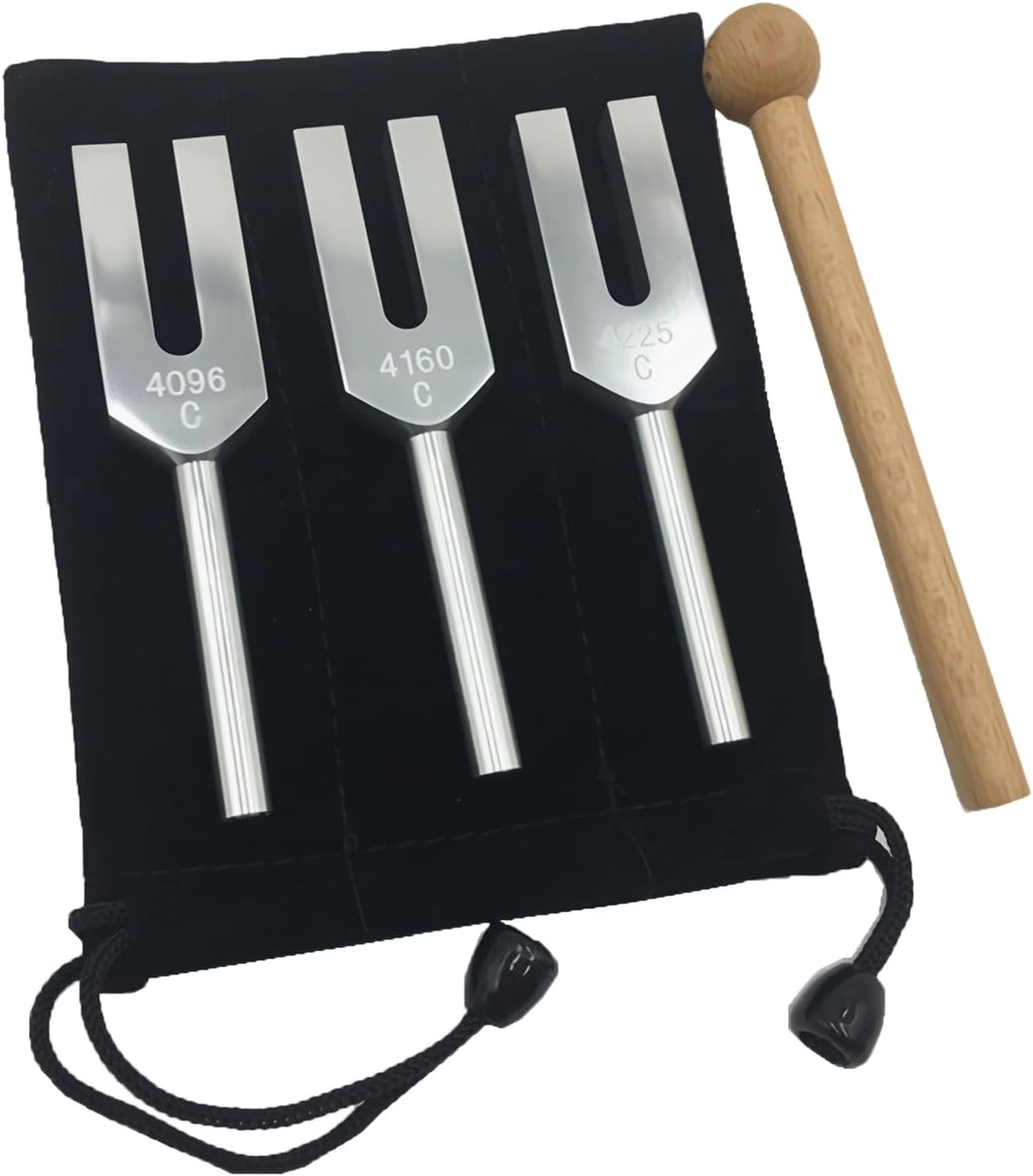 Ethereal Resonance: Mystic Tuning Fork Collection - Weighted and Unweighted with Accessories