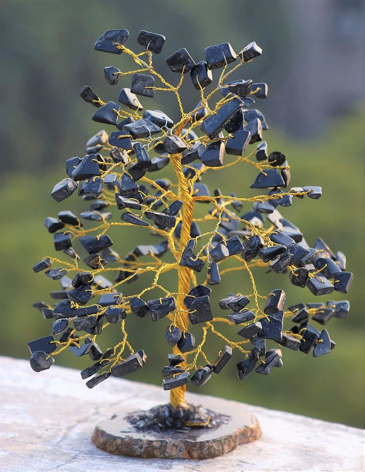 7 Chakra Tree of Life - Crystal Tree for Positive - Gemstone Tree - Seven Chakra Tree Spiritual Wisdom Feng Shui Tree Decor - Handmade - Healing Tree - Attract Good Luck & Charm Gift