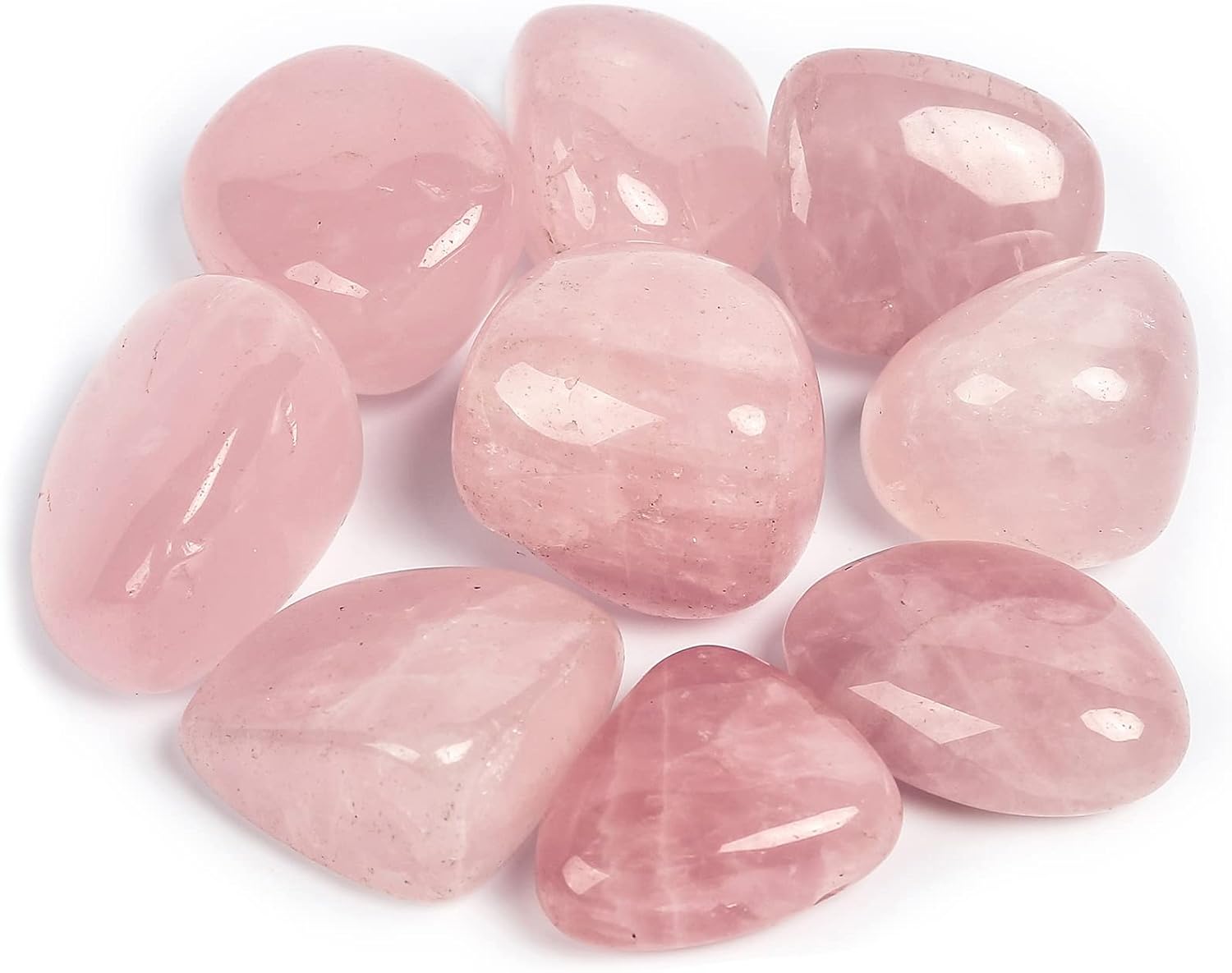 1/2 lb Tumbled Healing Crystals | Obsidian, Amethyst, Quartz, Aventurine, Jasper, Rose Quartz & Tiger Eye Stones (Polished 20–50mm)