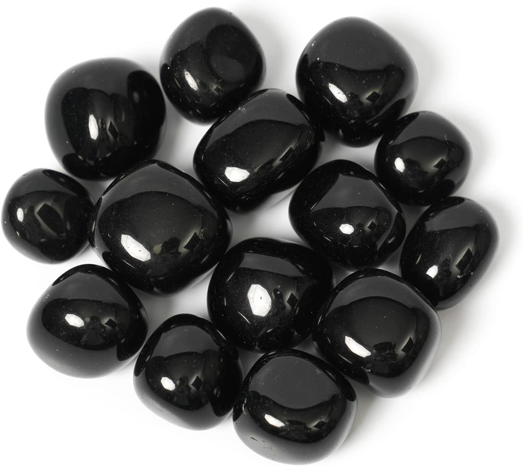 1/2 lb Tumbled Healing Crystals | Obsidian, Amethyst, Quartz, Aventurine, Jasper, Rose Quartz & Tiger Eye Stones (Polished 20–50mm)