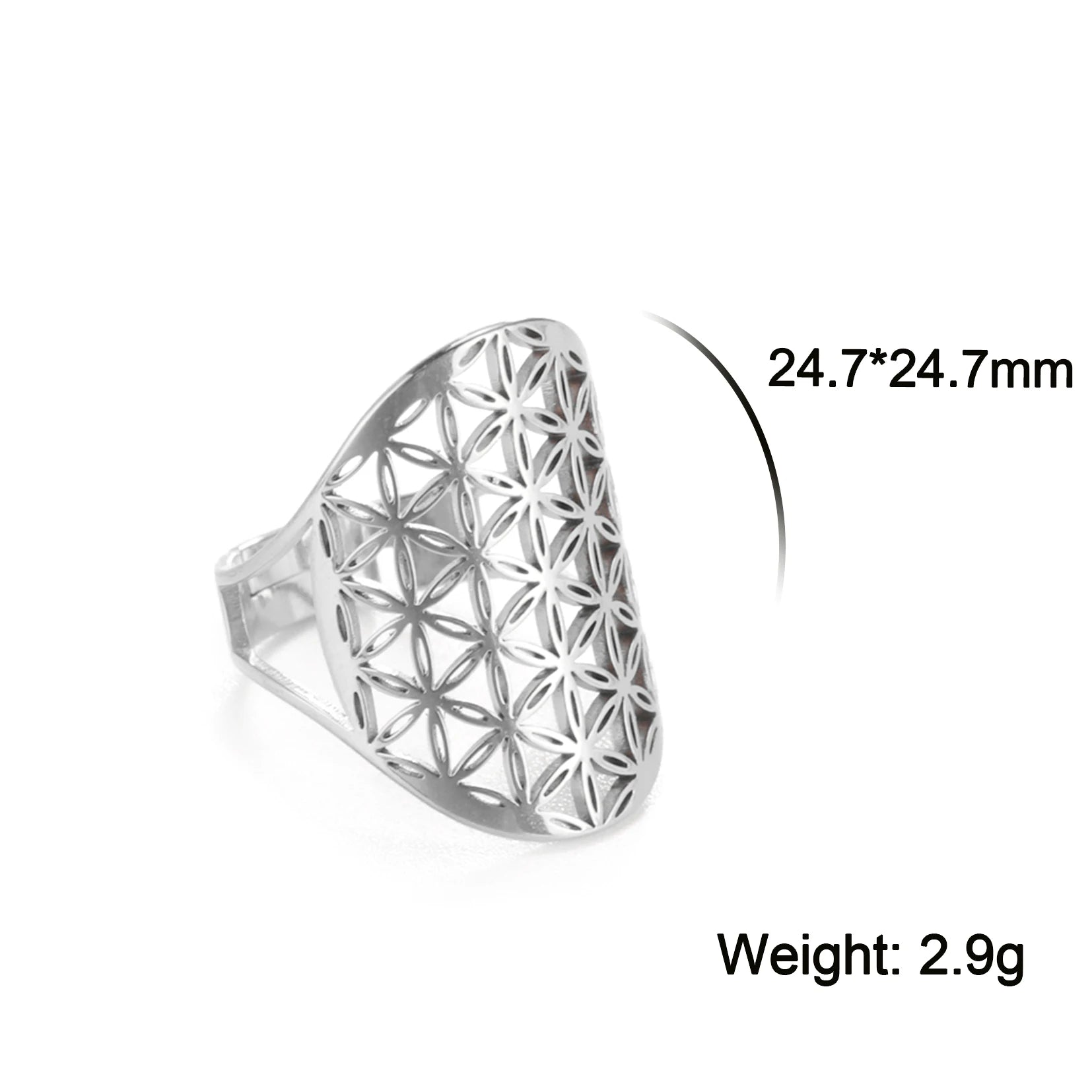 Sacred Geometry Ring –  Flower of Life | Metatron’s Cube | and More