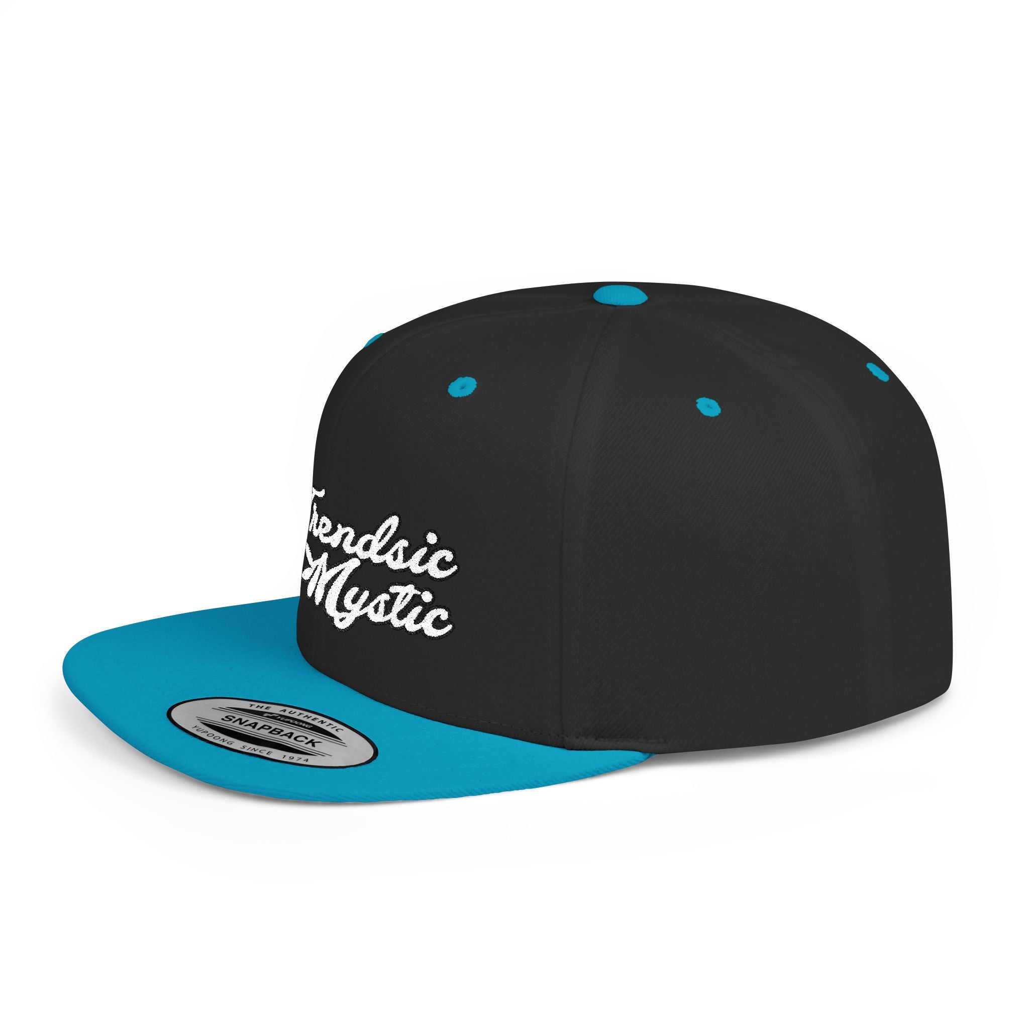 Mystic Emblem Cap with embroidered NTrendSic Mystic logo on structured 6-panel snapback with flat bill and adjustable closure