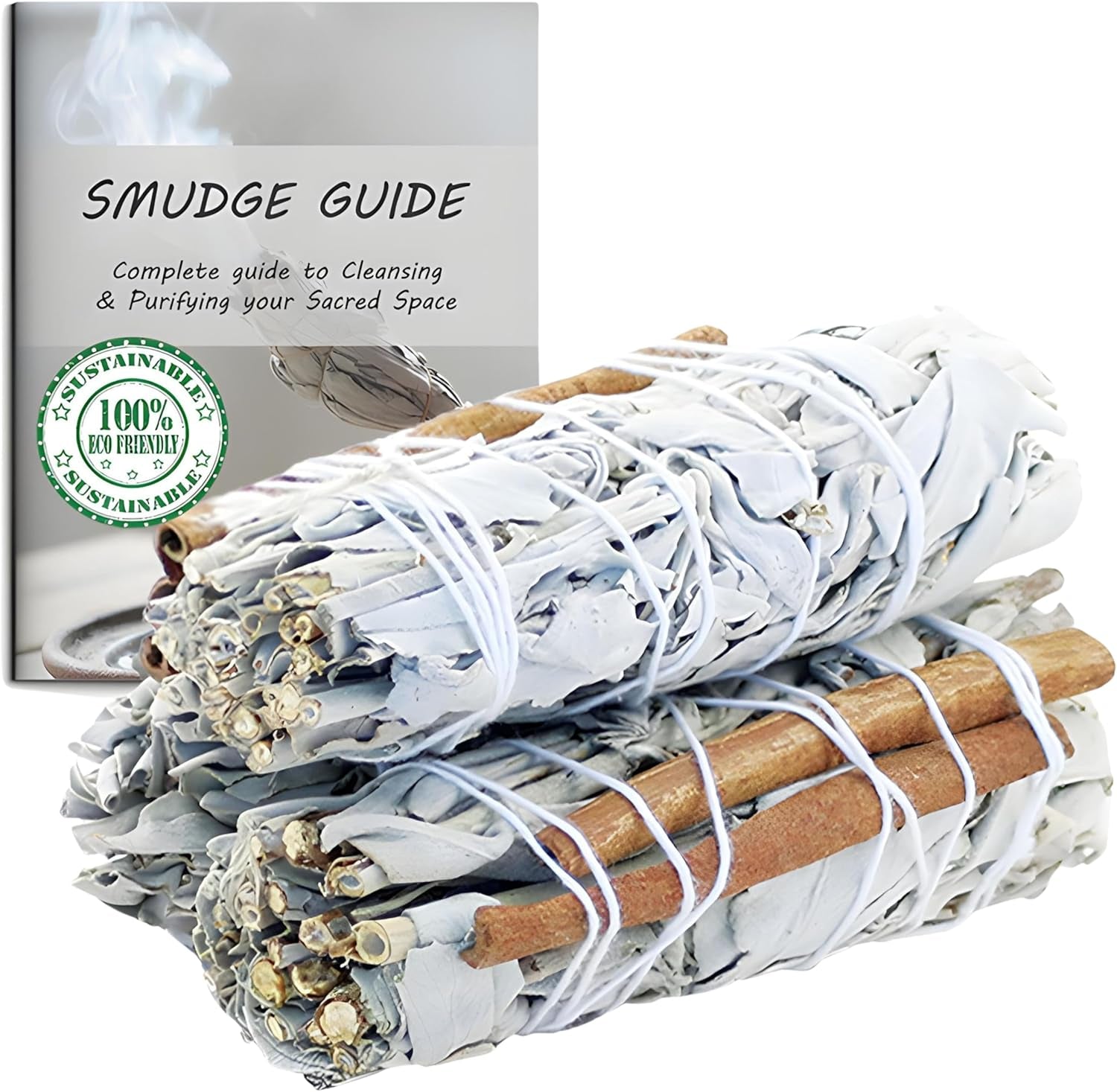 White Sage & Cedar Smudge Stick Bundle – 3 Pack | Sacred Botanical Blends for Ritual, Cleansing & Ceremony