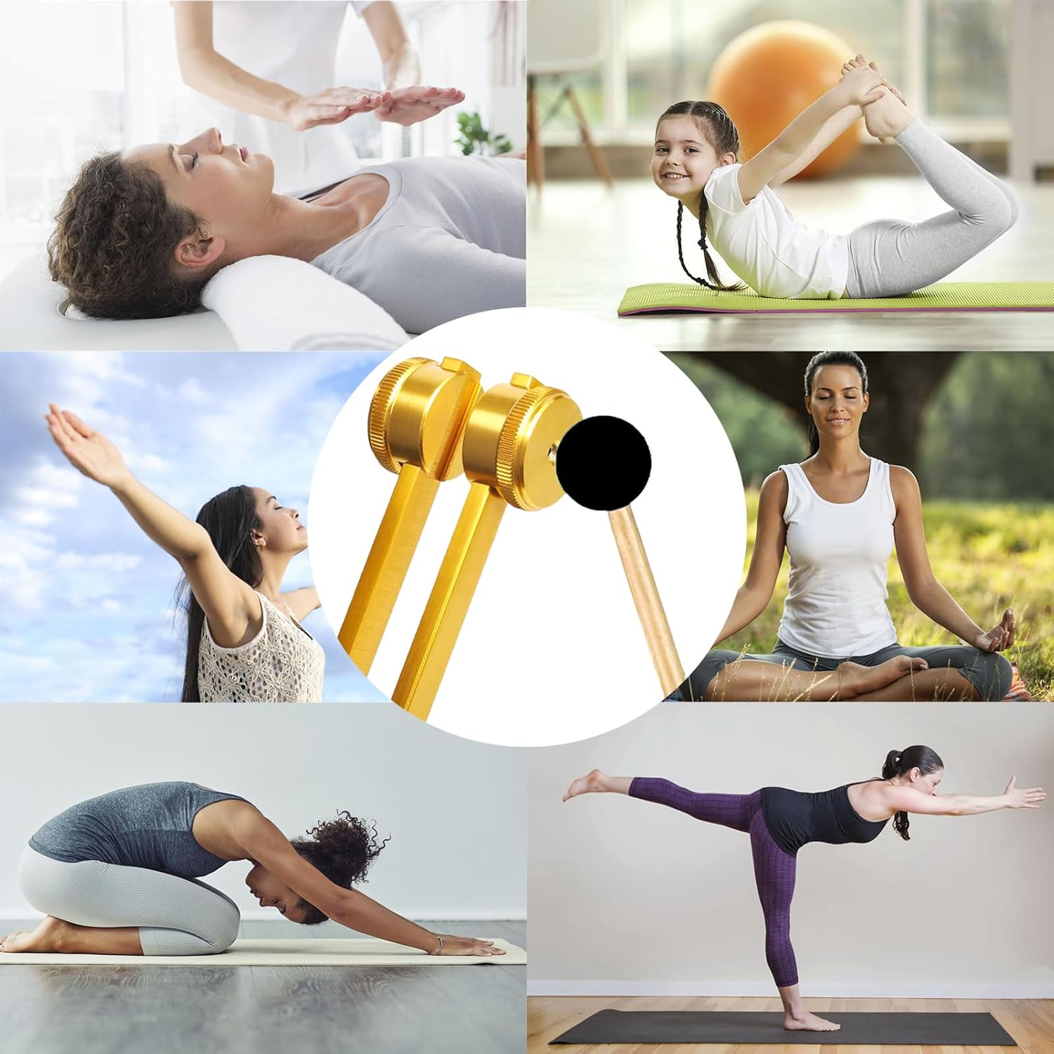 Ethereal Resonance: Mystic Tuning Fork Collection - Weighted and Unweighted with Accessories