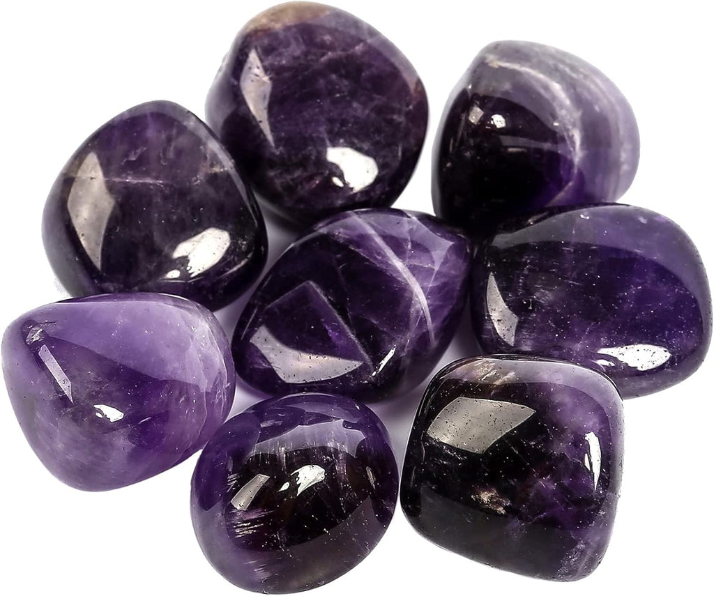 1/2 lb Tumbled Healing Crystals | Obsidian, Amethyst, Quartz, Aventurine, Jasper, Rose Quartz & Tiger Eye Stones (Polished 20–50mm)