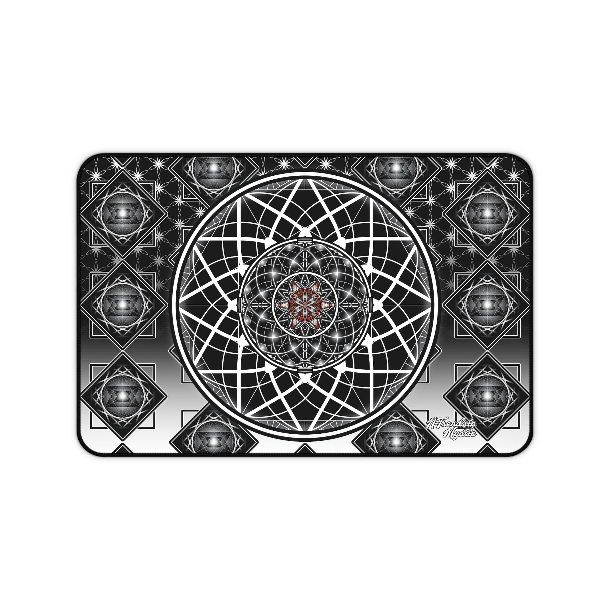 Ascension Grid Desk Mat – Sacred Workspace Portal