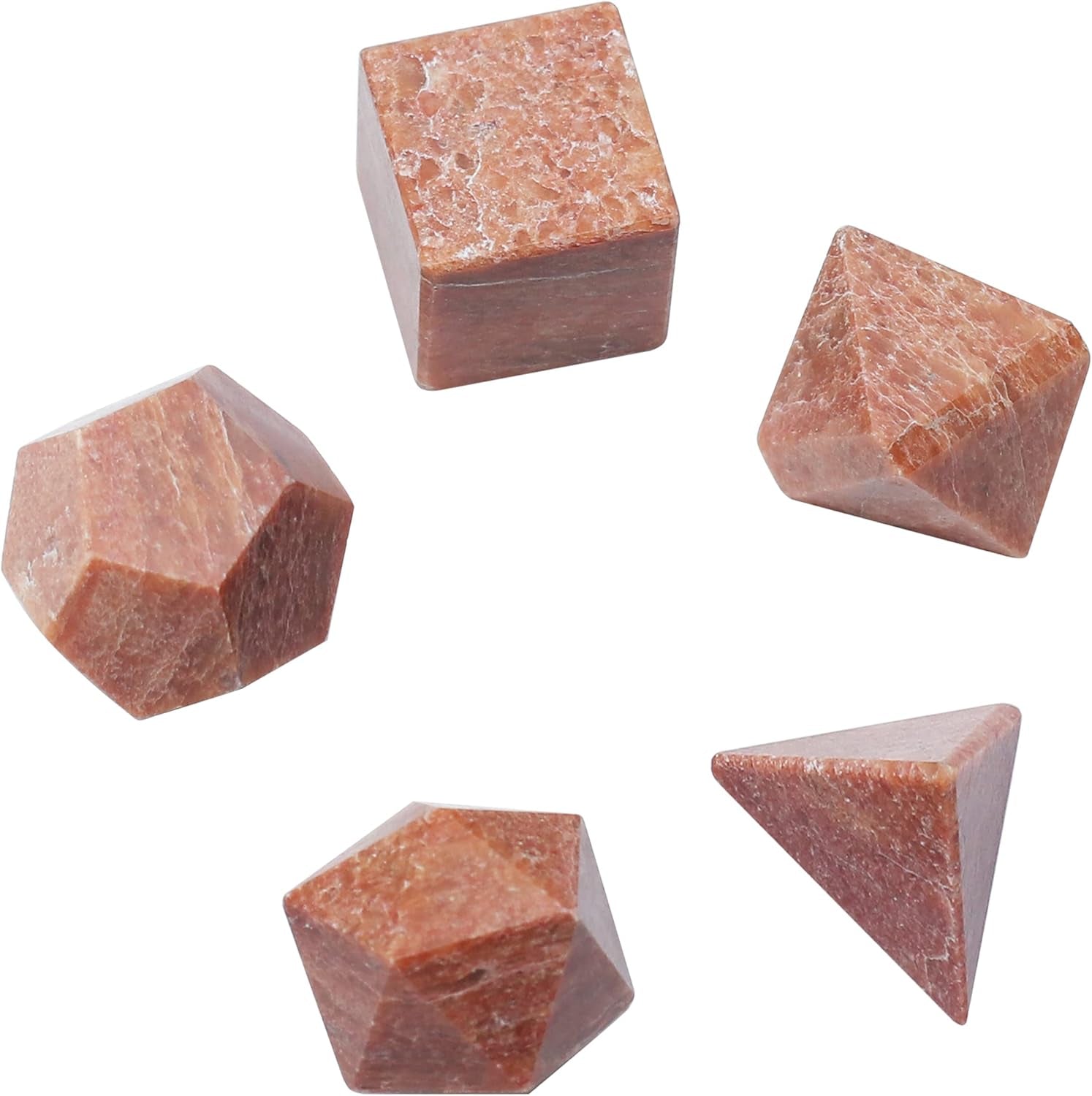 Platonic Solid Sacred Geometry Set for Reiki Healing & Chakra Balancing (15-20mm)