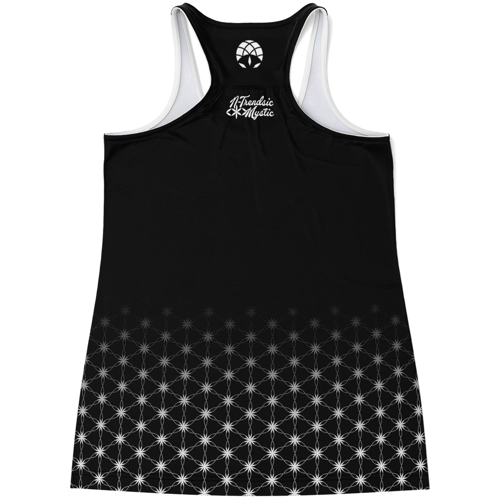 Intrinsic Starseed Flowy Racerback Tank Top | Cosmic Geometry Edition
