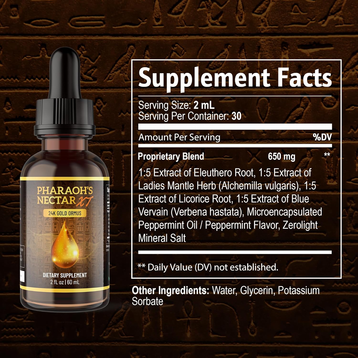 Pharaoh’s Nectar XT | 24K Ormus Gold Elixir Inspired by Ancient Egyptian Alchemy