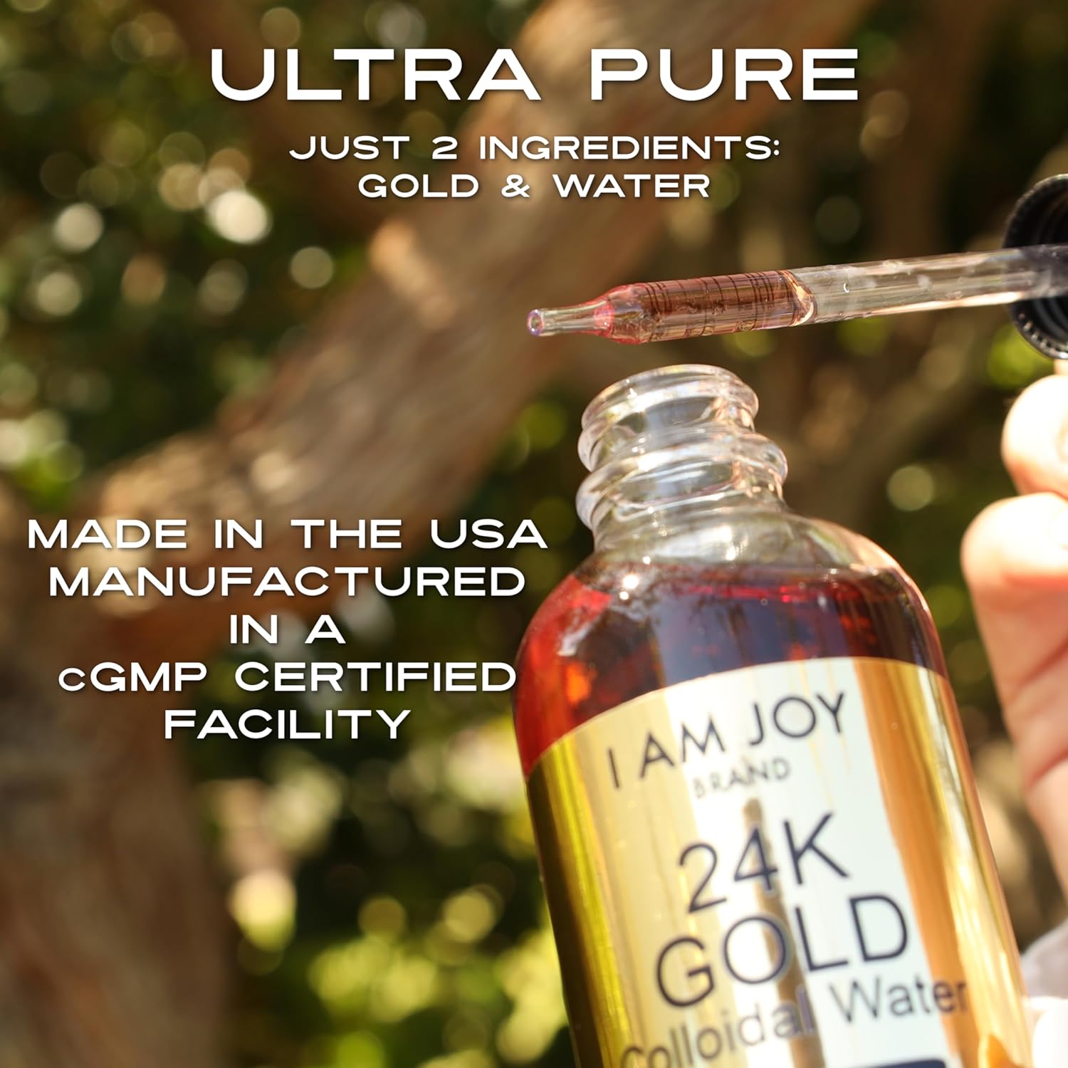 Liquid Colloidal Gold 24K – 99.99% Pure Ruby Red Elixir