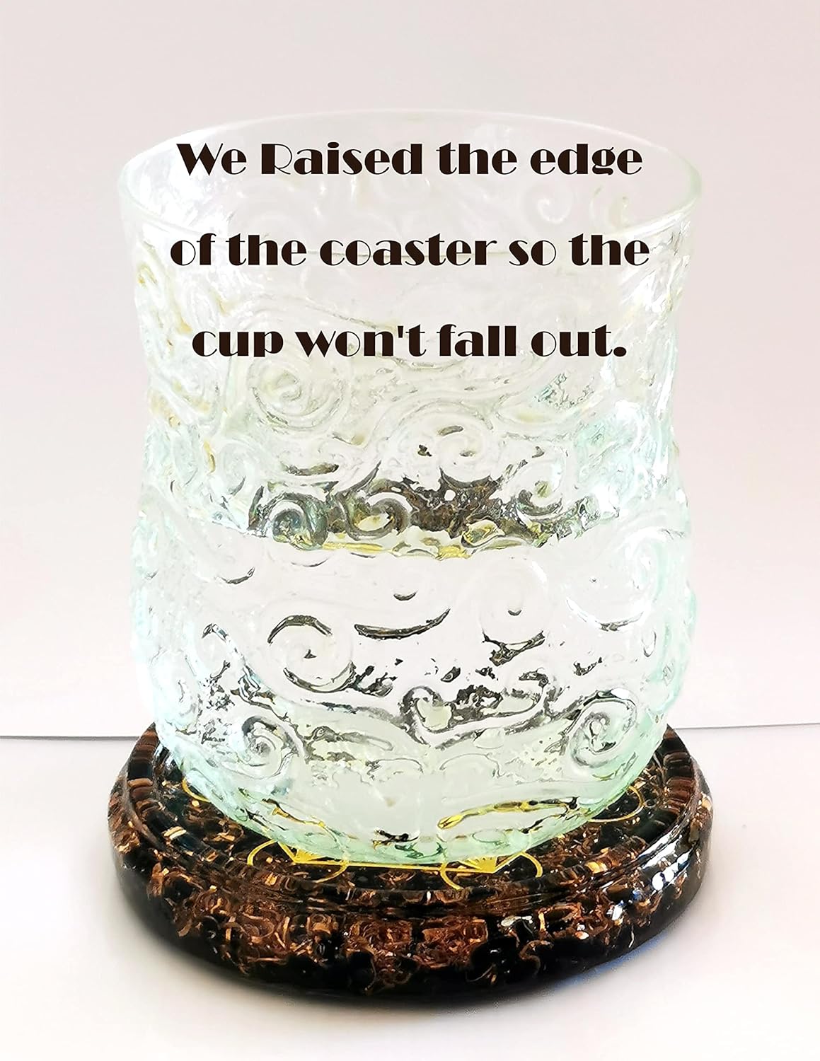 Obsidian Metatron’s Cube Charging Coaster – 4" Crystal Energy Plate with Merkaba & Copper Spiral