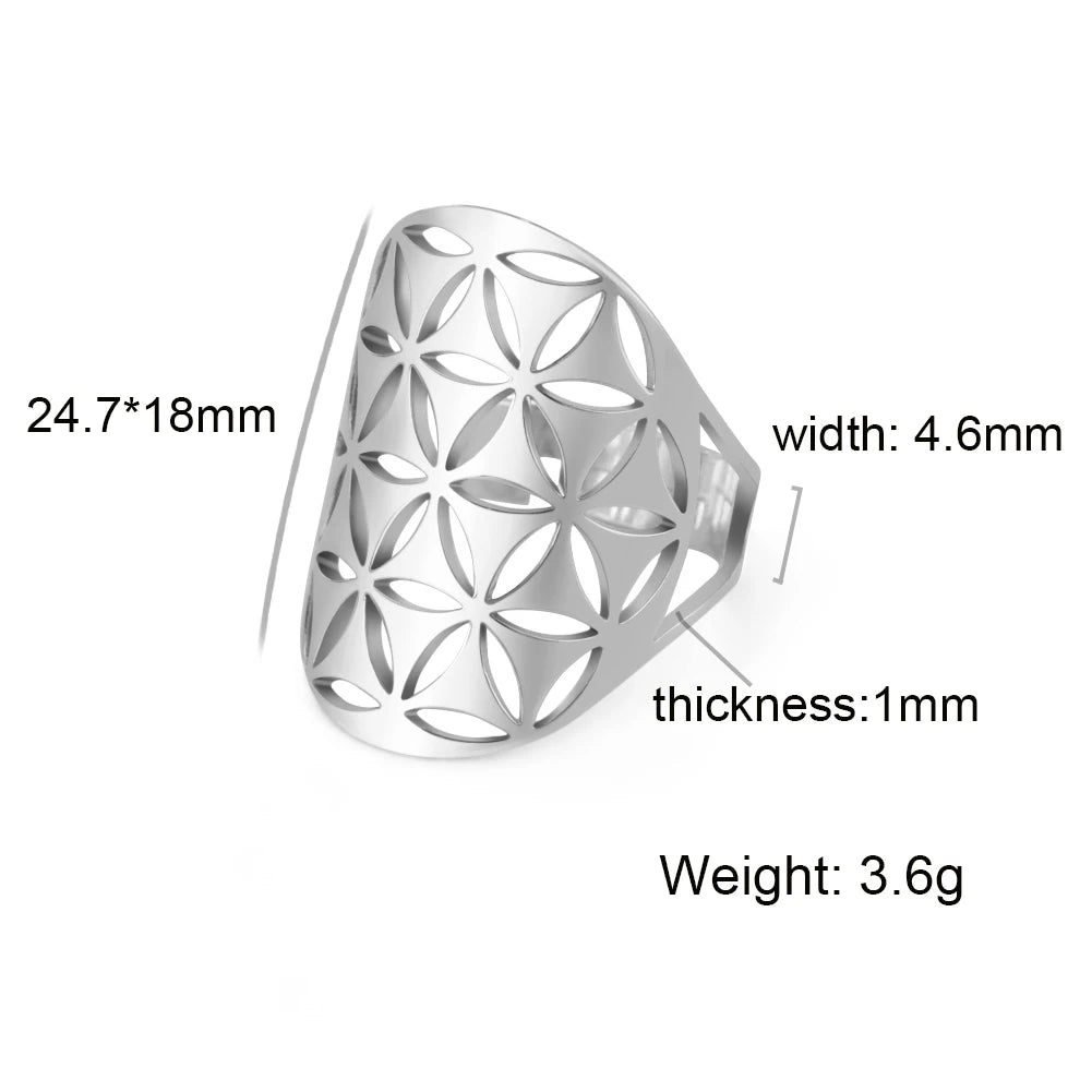 Sacred Geometry Ring –  Flower of Life | Metatron’s Cube | and More