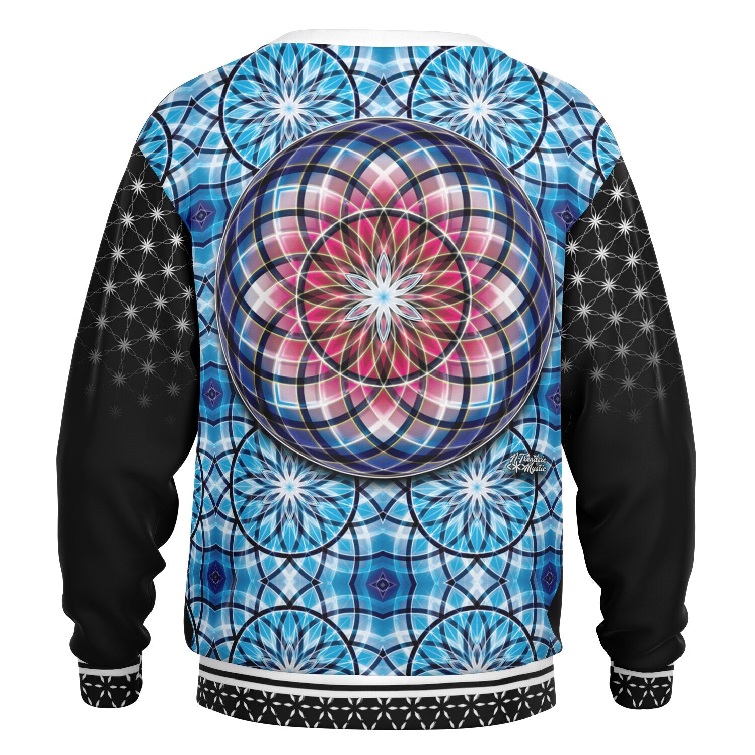 NTrendSic Mystic Cardigan – Sacred Geometry Mandala AOP Streetwear Sweater