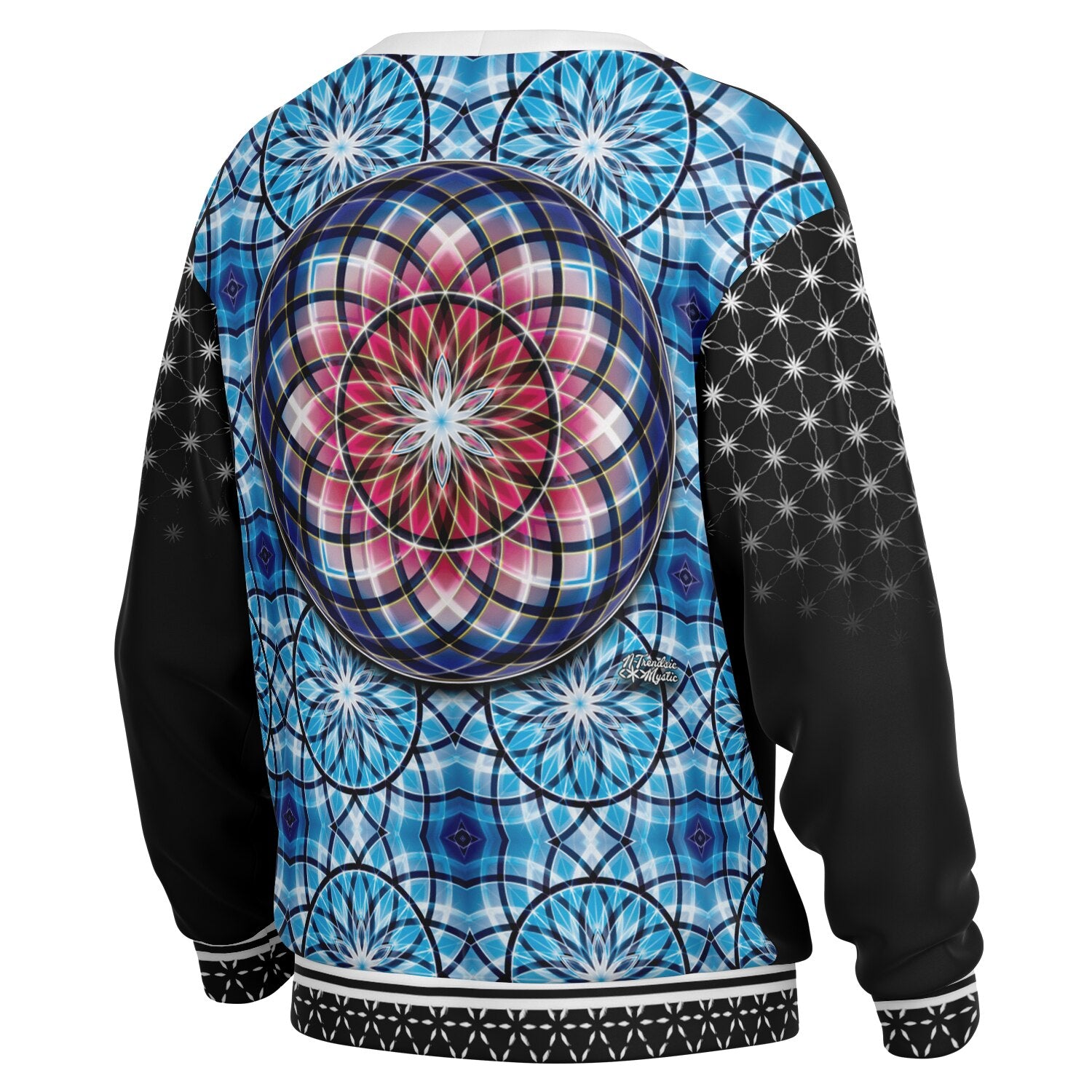 NTrendSic Mystic Cardigan – Sacred Geometry Mandala AOP Streetwear Sweater