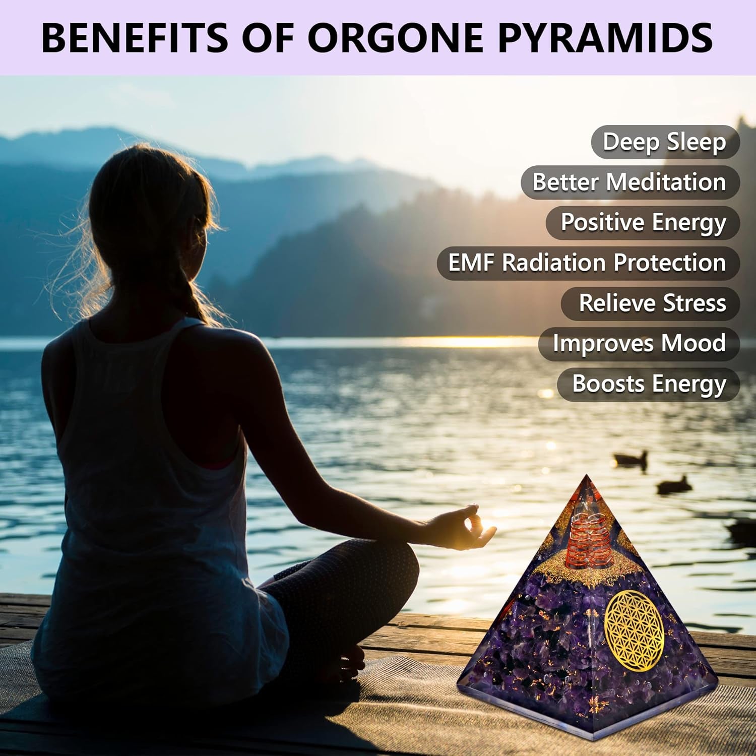 Orgone Pyramid – Handmade Crystal Orgone Generators with Flower of Life
