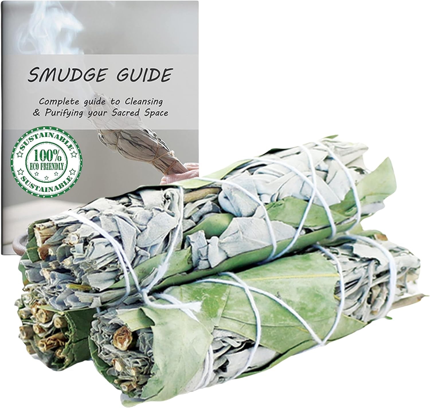 White Sage & Cedar Smudge Stick Bundle – 3 Pack | Sacred Botanical Blends for Ritual, Cleansing & Ceremony