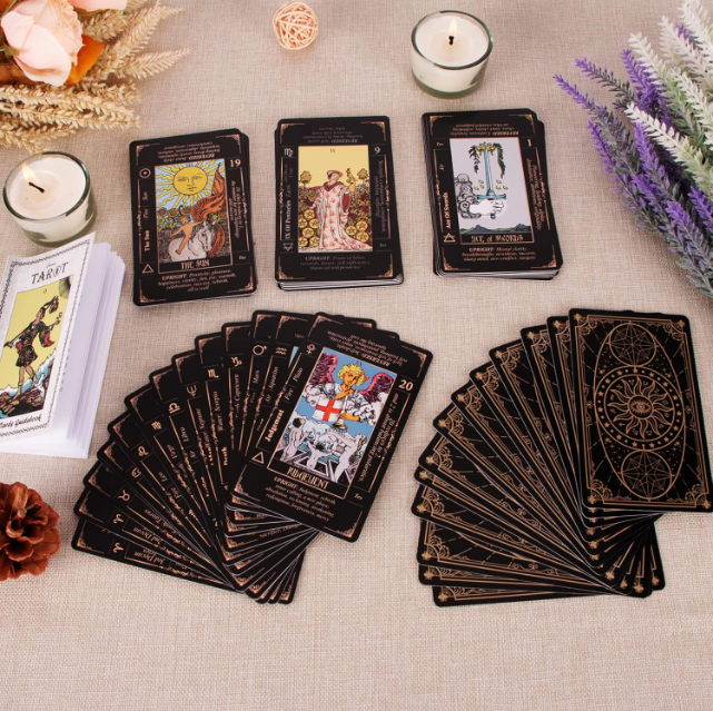 Beginner Tarot Deck | Rider–Waite Classic + Guidebook & Velvet Pouch