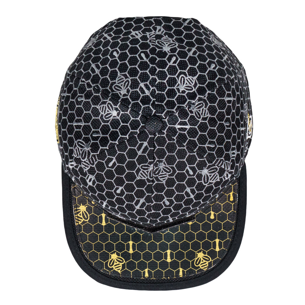 16th Anniversary Honeycomb Black Snapback Hat