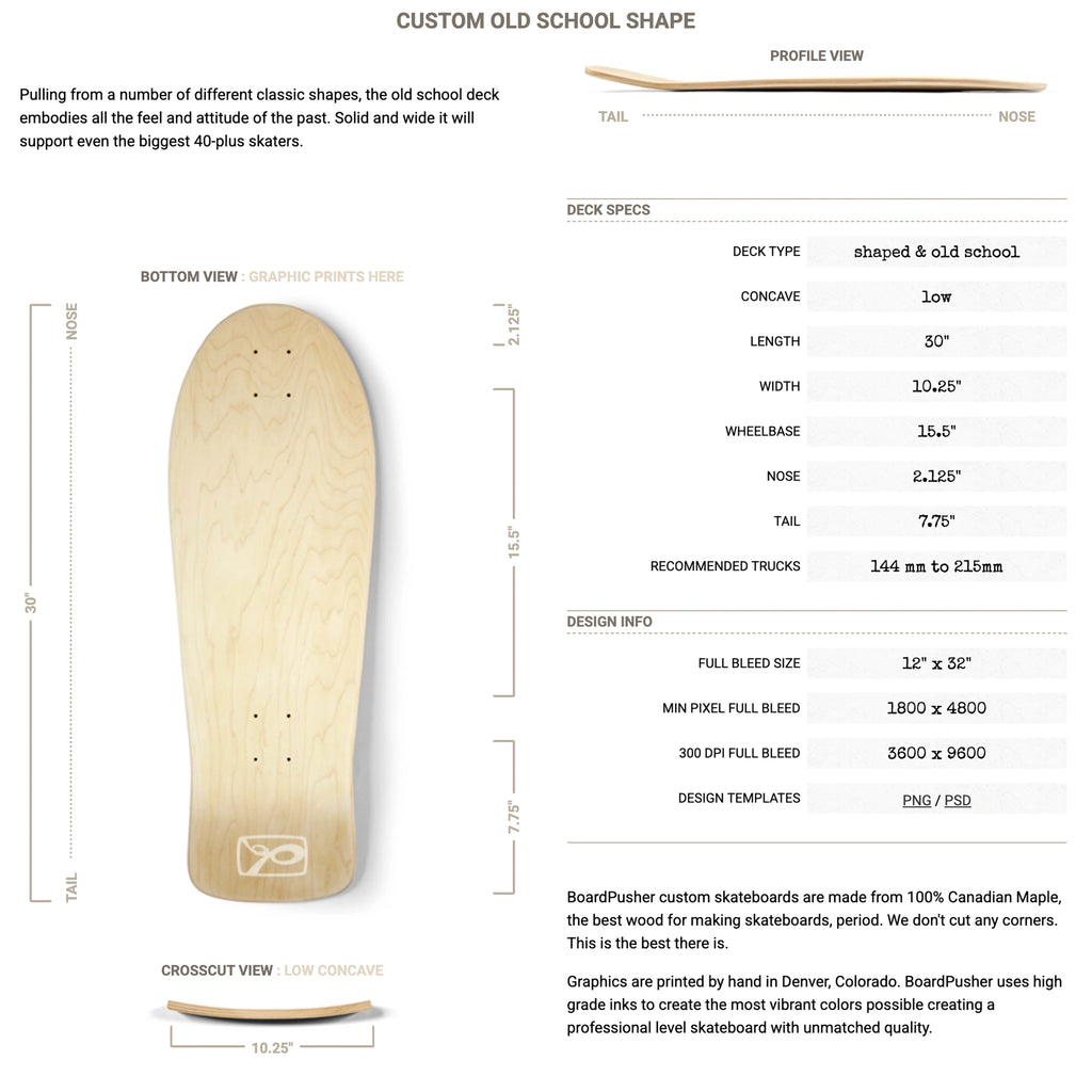 LOCKED IN | Old School Deck by NTrendSic Mystic | 10.25 x 30