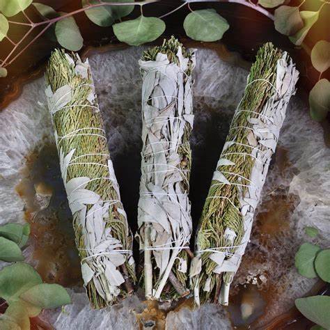 White Sage + Cedar Smudge Stick Bundle | 3-Pack