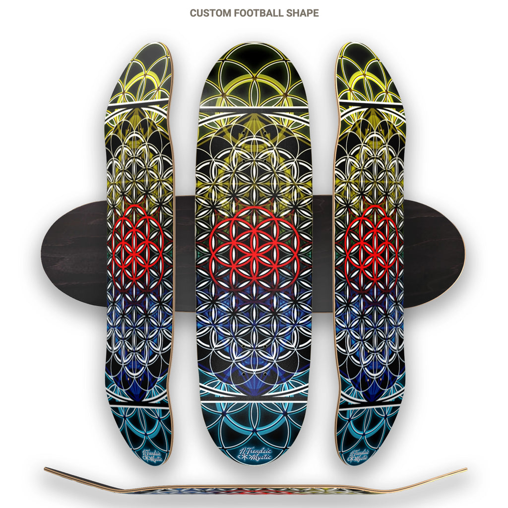 PLANTED | Football Shape Skateboard Deck | 8.87 × 32